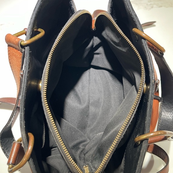 FOSSIL Lane Crossbody Satchel, ZB7471 Large Cognac Brown Color - Picture 13 of 15